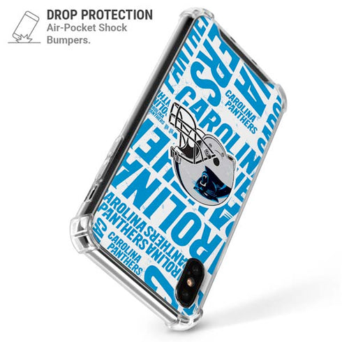 NFL Carolina Panthers - Blast iPhone XS Max Clear Case